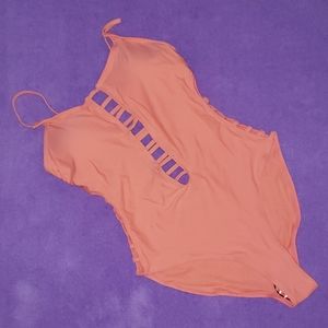 NWT coral/peach one piece